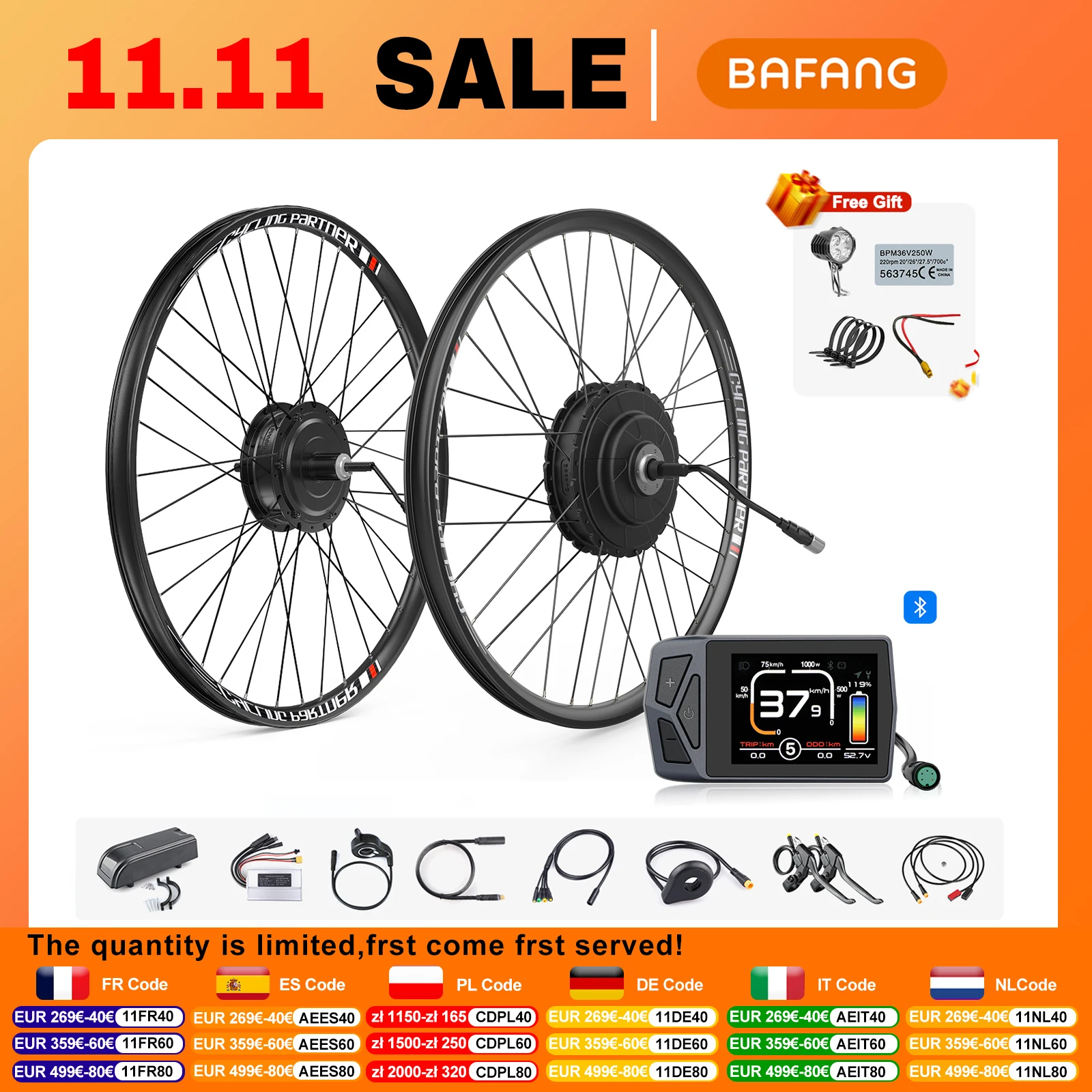 Bafang Ebike Conversion Kit 48V 500W 26