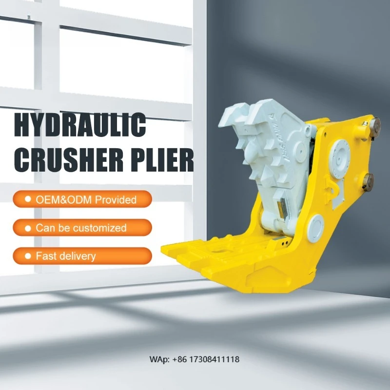 

High Quality Multifunctional Hydraulic Crusher Plier for 3-25 Ton Excavator Construction Machinery Attachments