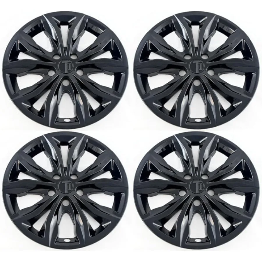 Tapones de cubierta de llanta de rueda negros brillantes SnapOn de 17 pulgadas compatibles con Malibu 20192024 Juego de 4 mejora el atractivo estético del vehículo