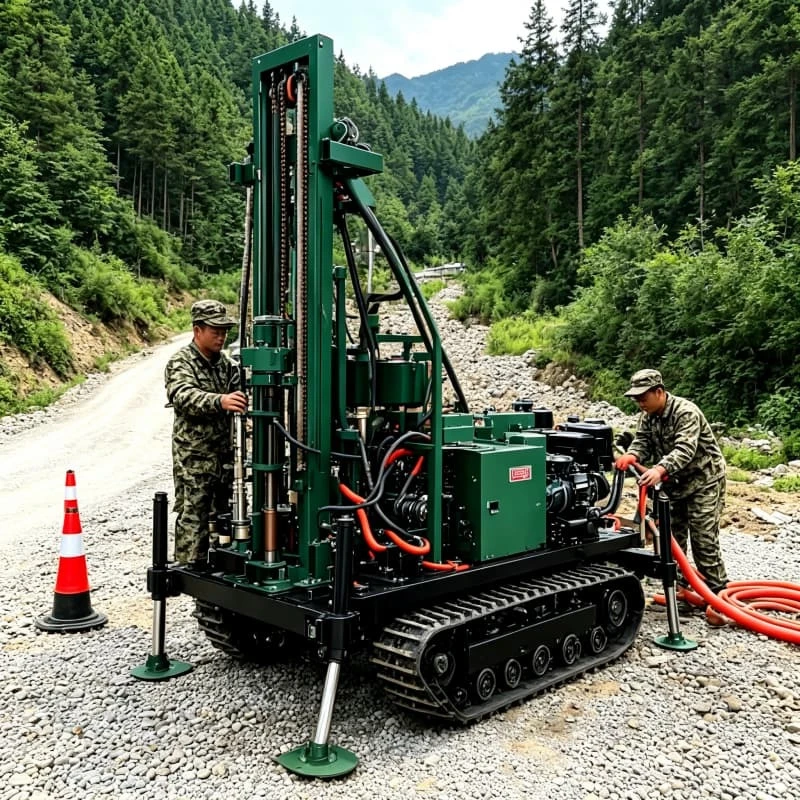 Economic Water Well Rig Electric Portable Drilling Machine  Agricultural Farm Garden Rural Home Irrigation 130m Depth Customized