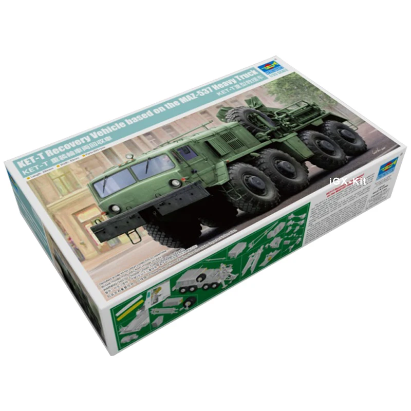 Trumpeter 01079 1/35 KET-T veicolo di recupero basato su MAZ-537 camion pesanti regalo militare giocattolo assemblaggio in plastica Kit modello di costruzione