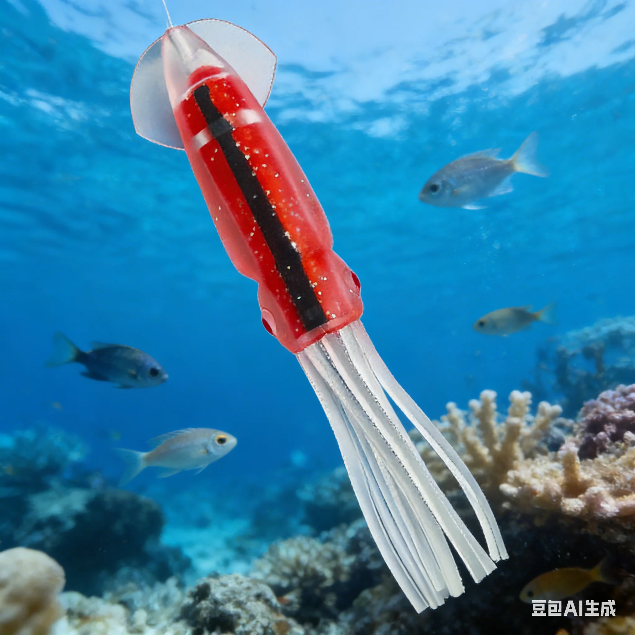 

1 шт. Приманка для кальмаров 12,5 см, полая двухслойная цветная трубка, мягкая приманка-осьминог для морской рыбалки, аксессуар для приманок