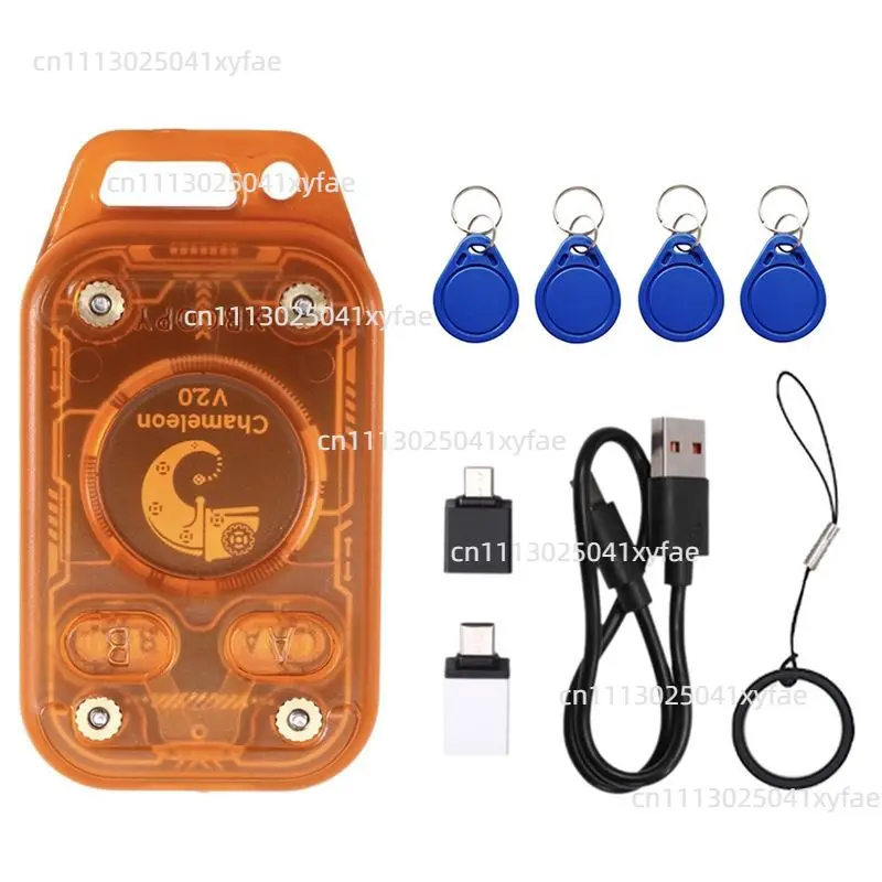 for Chameleon V2.0 RFID Smart Chip Duplicator 125K 13.56MHz NFC Card Reader Emulator With 4Pcs XUID Keychain