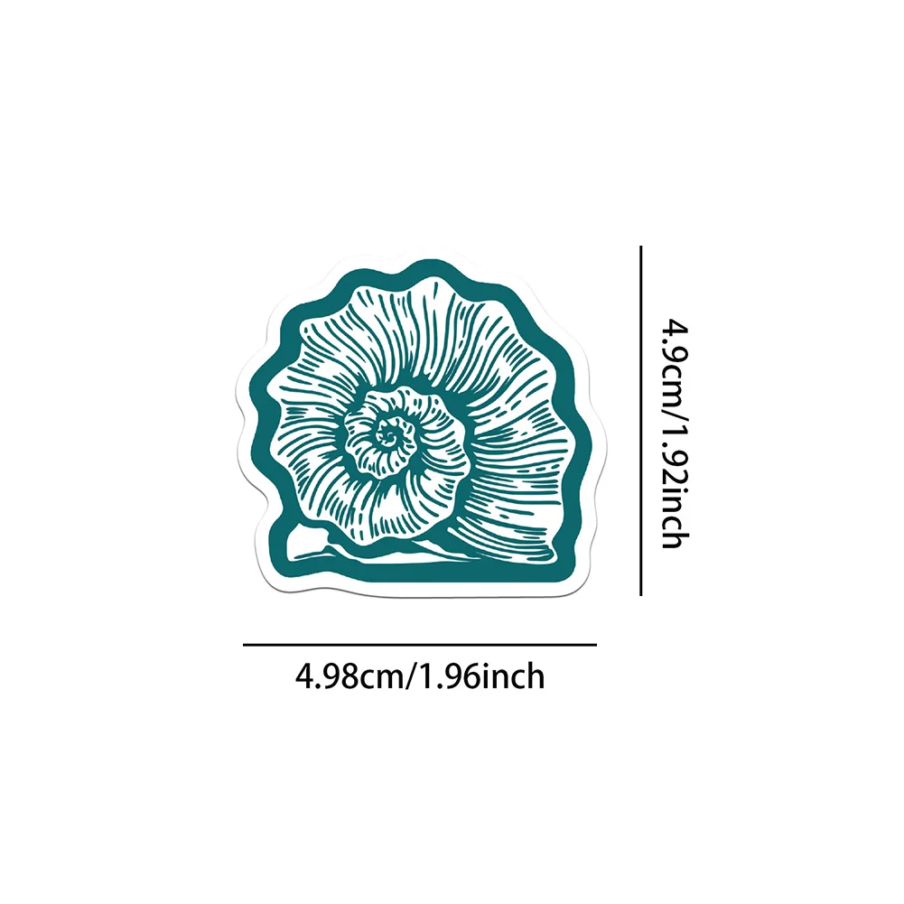 50 قطعة من ملصقات فتاة الساحلية الملونة الجمالية ملصقات الفينيل للفتيات في سن المراهقة الكبار طالب فتاة الشرق الساحلية ديكور غرفة نوم الفتاة