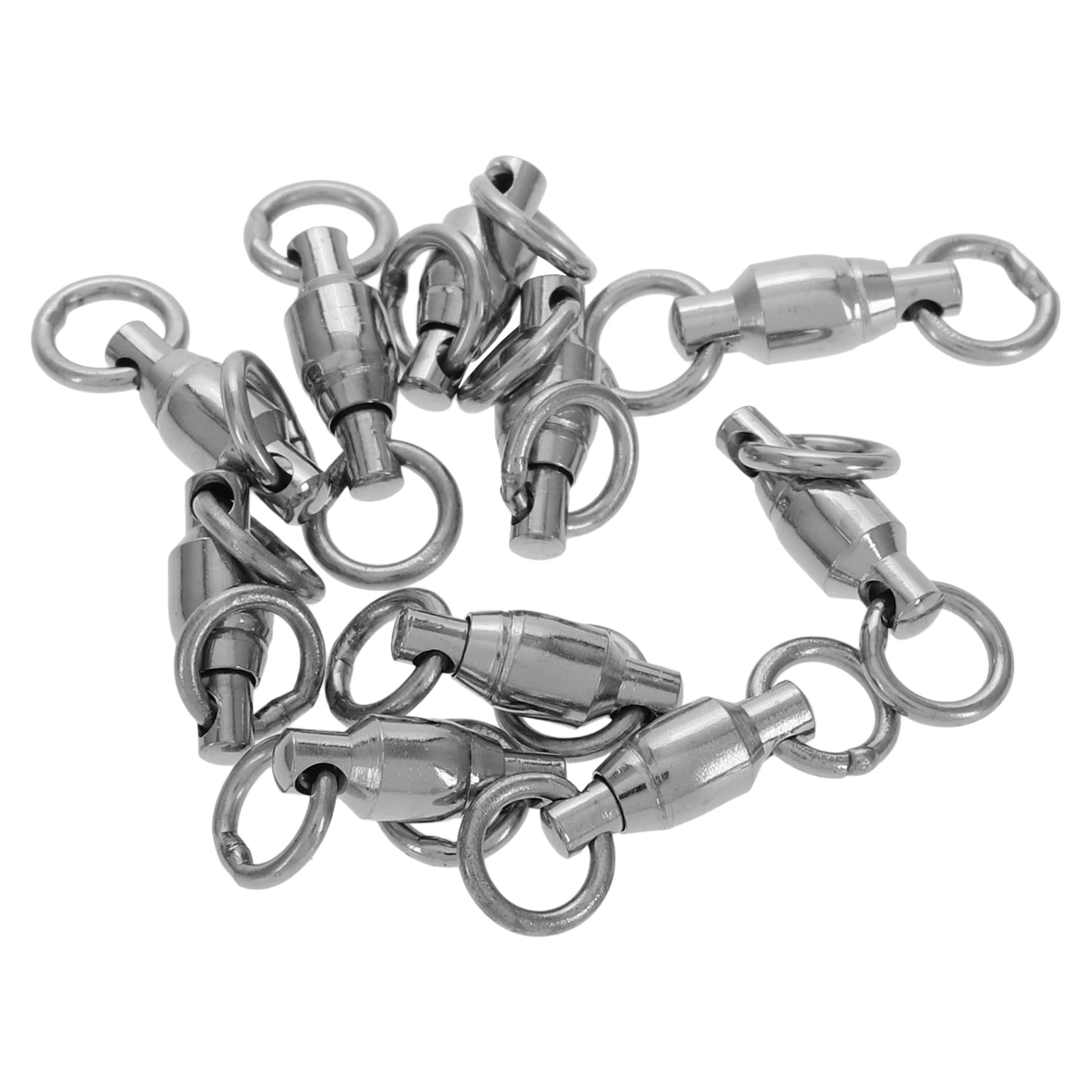 

Stainless Steel Swivel Ring Accessories Connector Barrel Swivels Fishing Saltwater
