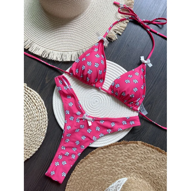 2025New Bikini Printed Swimsuit Beach Sexy Women's Swimsuit