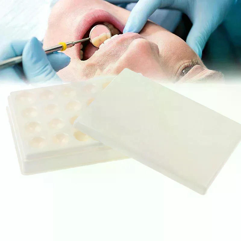 Tool Dental Lab 24slots Plastic Palette Watering Plate Mixing Plate Stain Mixing High