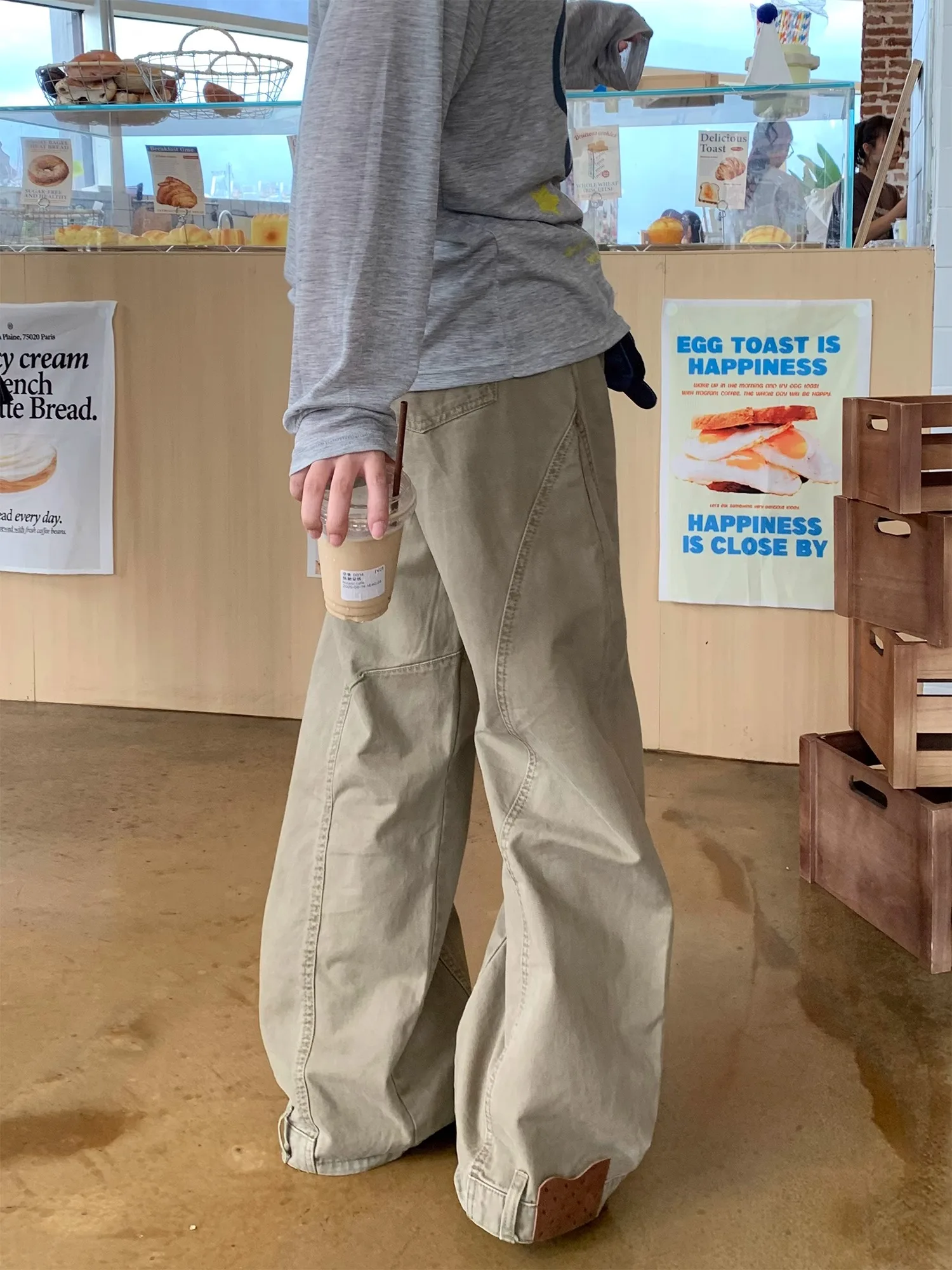 

Американские ретро-брюки унисекс в стиле деконструктивизма, широкие, свободного кроя, длинные, прямые, в рабочем стиле