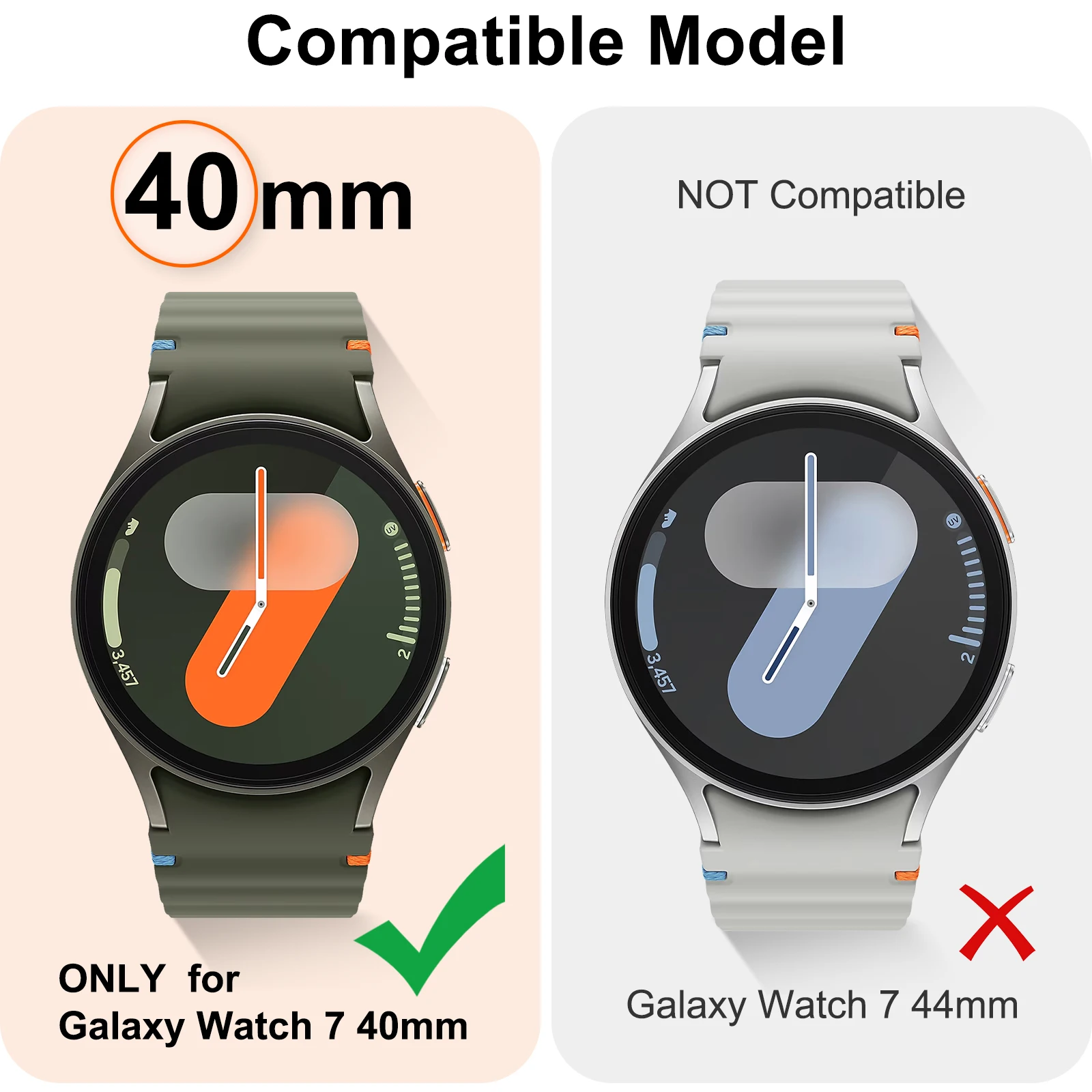 Change to Ultra Glass+Case for Samsung Galaxy Watch 7 6 40mm 44mm Upgrade To Galaxy Watch Ultra 47mm Hard Bumper Cover Protector