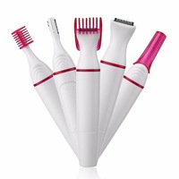 5 In 1 Set Women Epilator Female Eyebrow Trimmer Lady Shaver Hair Removal Shaver Machine Face Depilador Bikini Depilatory Tool