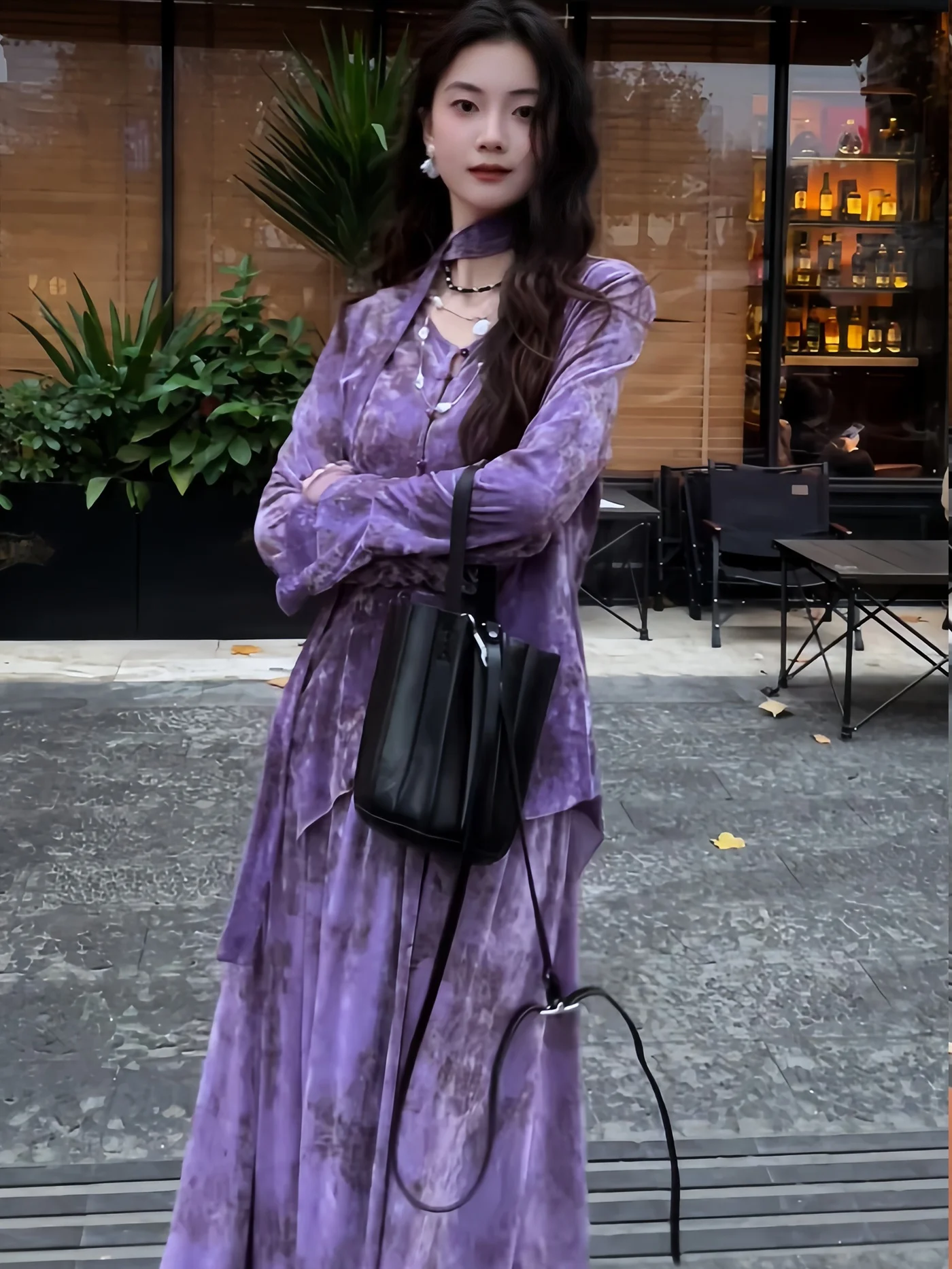 

Iantsui 2026 Весенняя женская повседневная модная дышащая тонкая кофта с V-образным вырезом и длинными рукавами в китайском стиле, приталенная, для индивидуального стиля