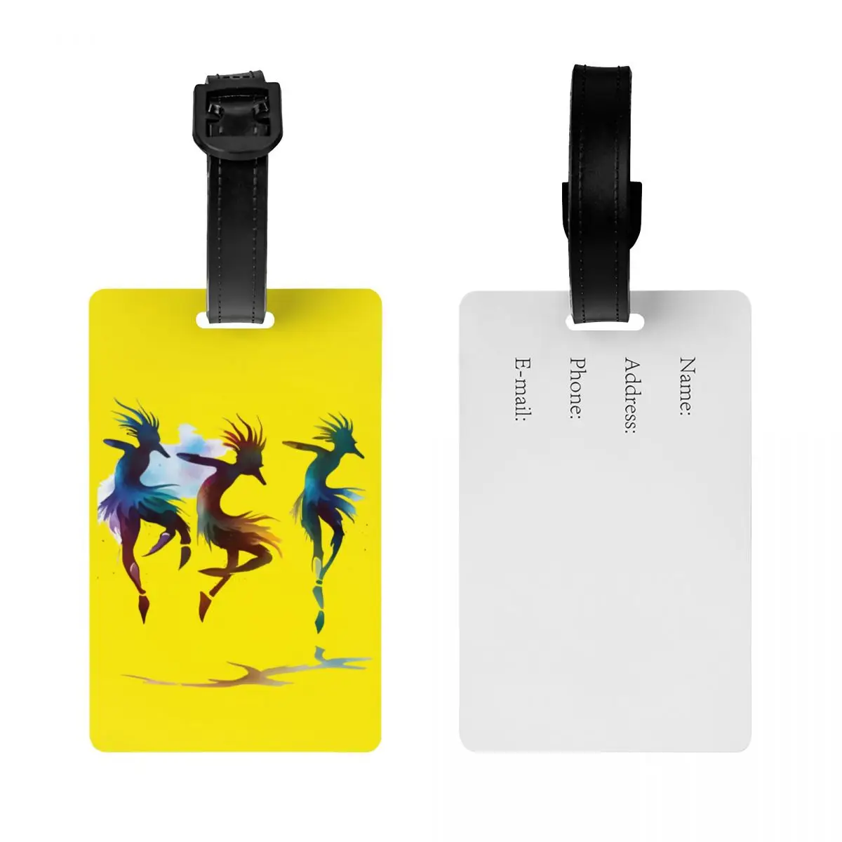 ป้ายติดกระเป๋าเดินทางลายชนเผ่าแอฟริกันและอเมริกันพื้นเมืองแบบคโคเปลลี ป้ายชื่อสำหรับปกปิดข้อมูลส่วนตัว