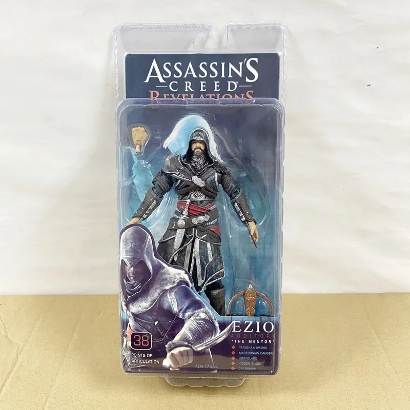 Game Assassin's Creed Figuras NECA EZIO Action Figure Toys 6-Inch Manga Figurine Collection Model Peripheral Gift for Children