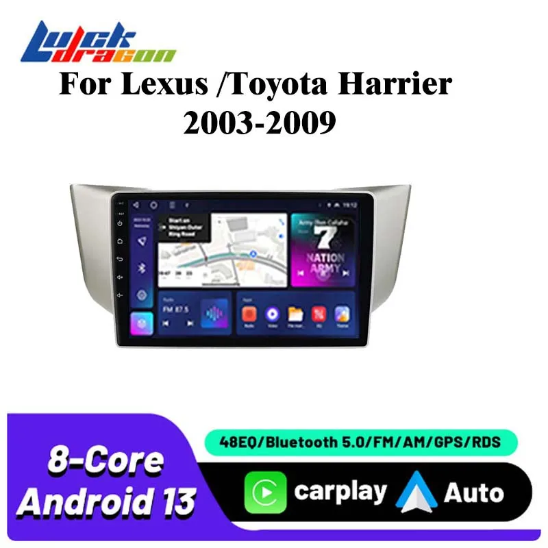 Car Radio Multimedia Automotive Carplay For Lexus RX300 RX330 RX350 RX400H 2003-2014 Android Auto Wireless Bluetooth Car Video