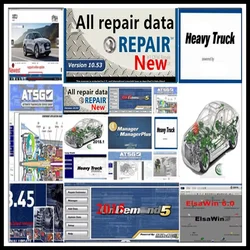 2024 hot alldata 10.53 software Auto Repair software alldata mitchel.l software autodata 3.45 elsawin 6.0 etka 8.3 49 in 1tb hdd