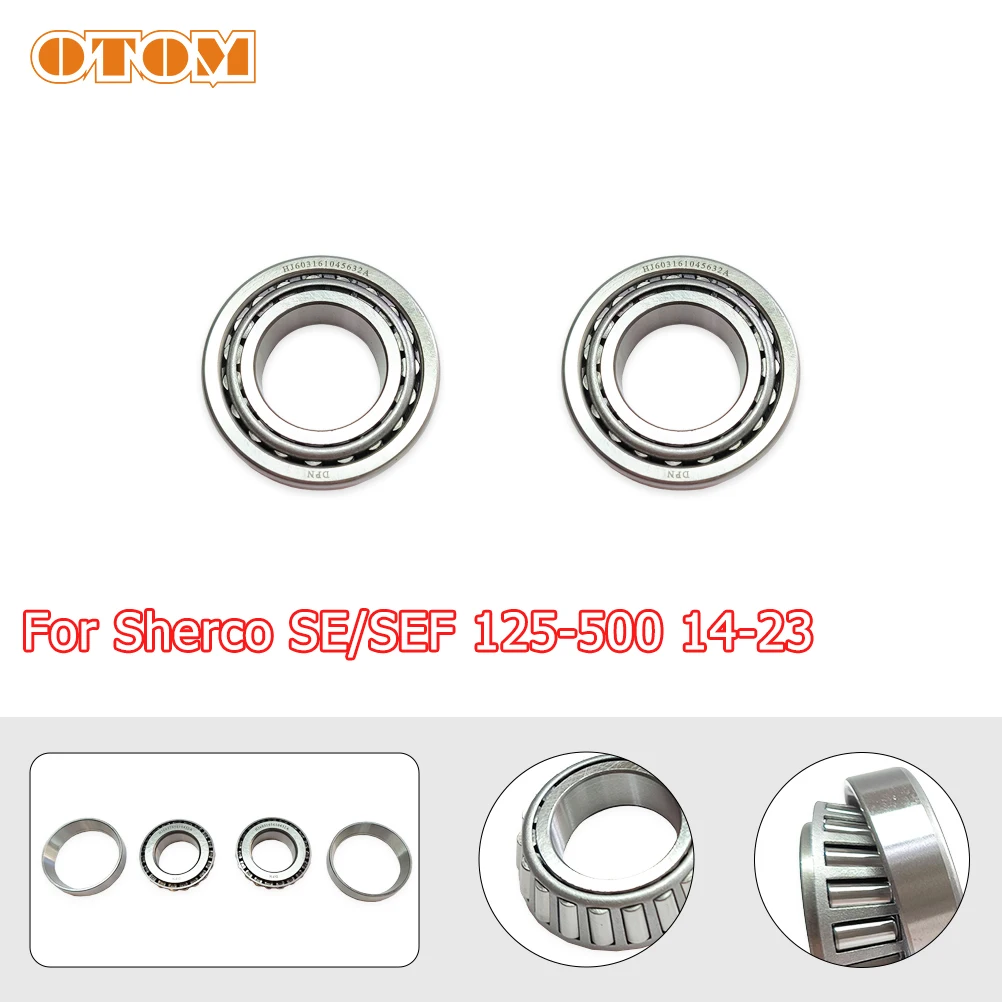 Motorcycle Accessories For Sherco SE/SEF 125-500 2014-2024 Steering Stem BearingTaper Roller Bearing Dirt Bike Motorcycle Parts