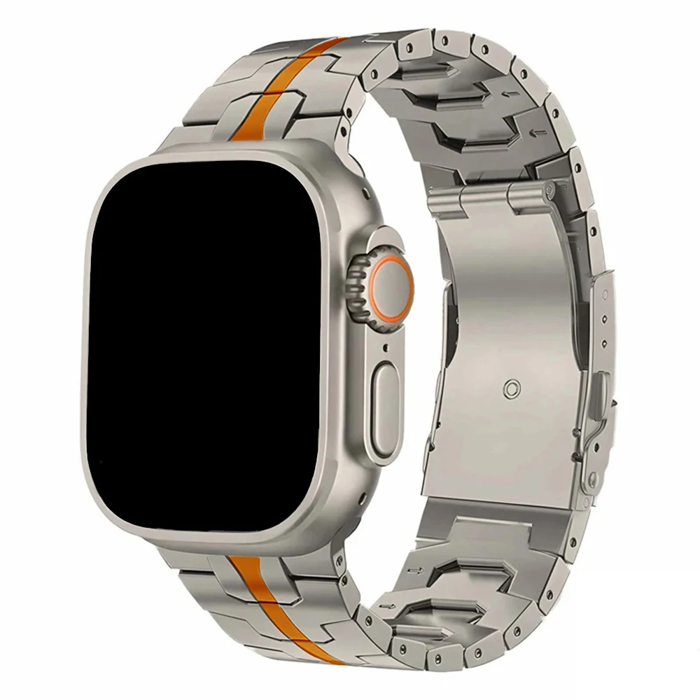Titanium band voor Apple Watch Ultra 3 2 1 49 mm serie 10 11 46 mm armband man metalen band voor Iwatch 9 8 7 6 5 4 SE3 44 mm 45 mm