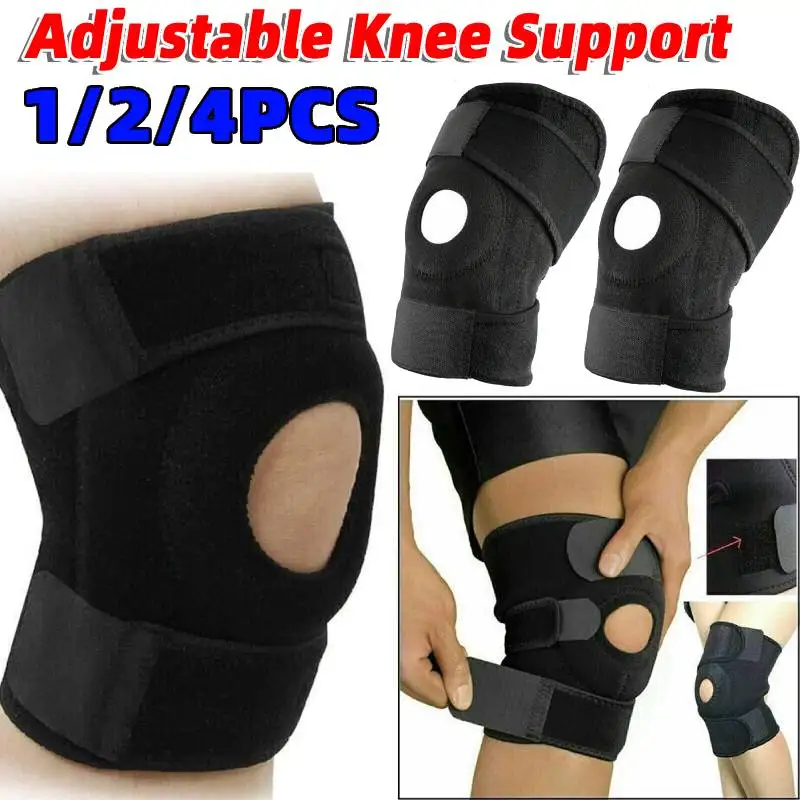 

1/2/4 шт. наколенник, облегчение боли в колене, поддерживающий бандаж с боковой пряжкой, дышащая наколенница, стабилизатор боли в суставах, облегчение артрита