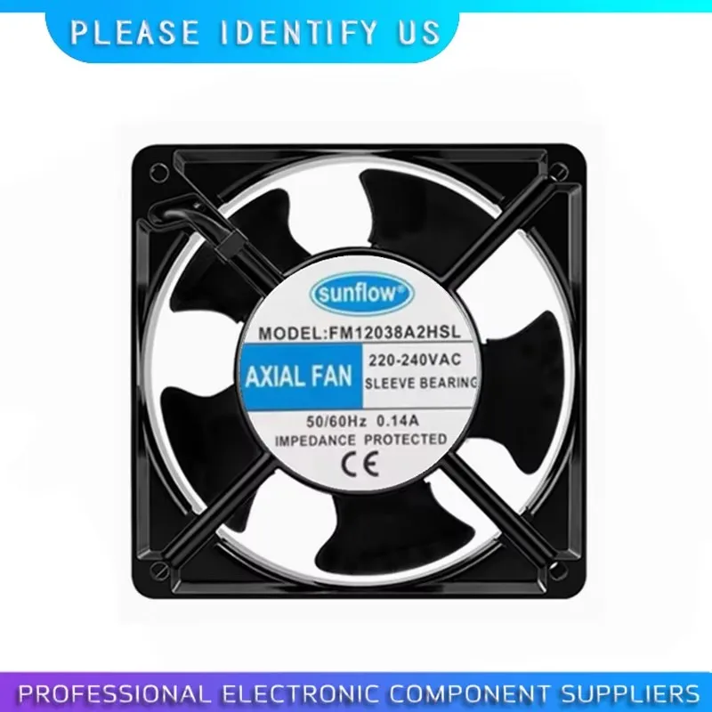 FM12038A2HSL 220-240VAC 50-60Hz 0.14A 12CM Inverter Distribution Cabinet Welding Machine Fan