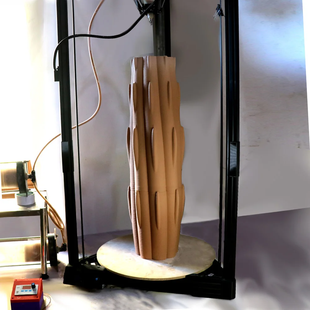 

Глиняный керамический 3D-принтер, большой глиняный 3D-принтер Kossel, 2 литра + 2 литра, ствол TC-900, набор для самостоятельного изготовления, кровать 500 мм, высота 900 мм