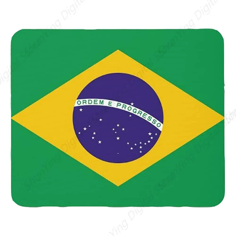 

Brazilian Flag Mouse Pad Mouse Pad Suitable For Gaming Office Laptop Non Slip Rubber Durable Mouse Pad Gift 25*30cm