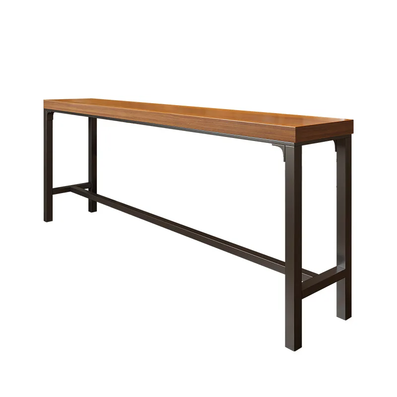 Mesa de bar Hogar balcón Ocio pequeño mostrador de bar Contra la pared Mesa estrecha de tira larga Tienda de té de la leche Mesa simple y ch