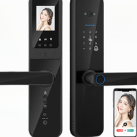 Wifi Digital Electronic Smart Door Lock With Biometric Camera Fingerprint Smart Card Password Key Unlock