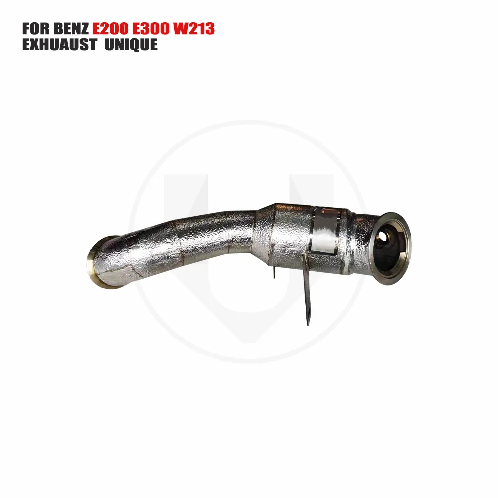 

UNIQUE Exhaust System High Flow Performance Downpipe for Mercedes Benz E260 1.5T W213 2020 With Catalytic Converter Header