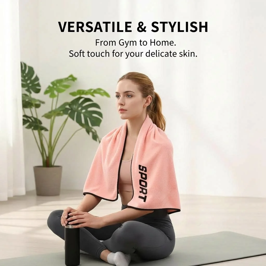 Sports Towel Quick Dry Microfiber Absorbent Gym Towel for Men Women Sweat Yoga Hot 11.8x43.3 Inch Team Gift