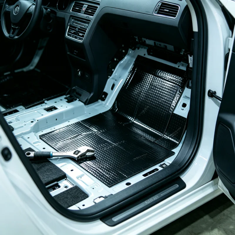 Panel de Goma Butilo Autoadhesivo, Amortiguador de Impactos y Aislante Acústico, Aislamiento Térmico, Reducción de Ruido, Adhesivo para Automóviles