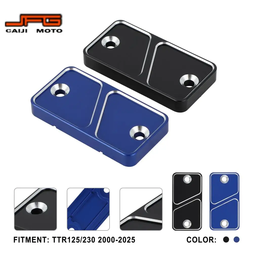 

CNC Motorcycle Front Brake Reservoir Fluid Cover Cap For Yamaha TTR125 230 2000-2025 Waterproof Replacement Part Dirt Pit Bike