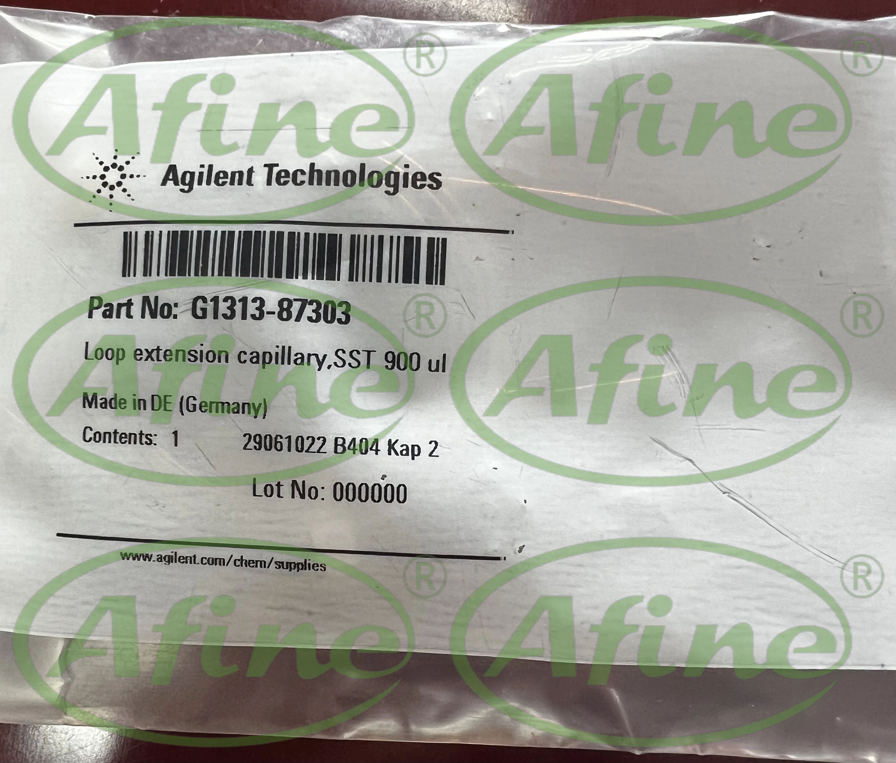 

AFINE Agilent (G1313-87303), 900 µL Stainless Steel Loop Extension Capillary, Requires 900 µL Metering