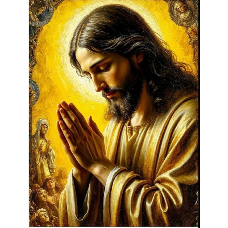 

500/1000/1200/2000PCS Puzzles Jesus Prayed Jigsaw Toys for Leisure and Entertainment Religious Christian Home Decor