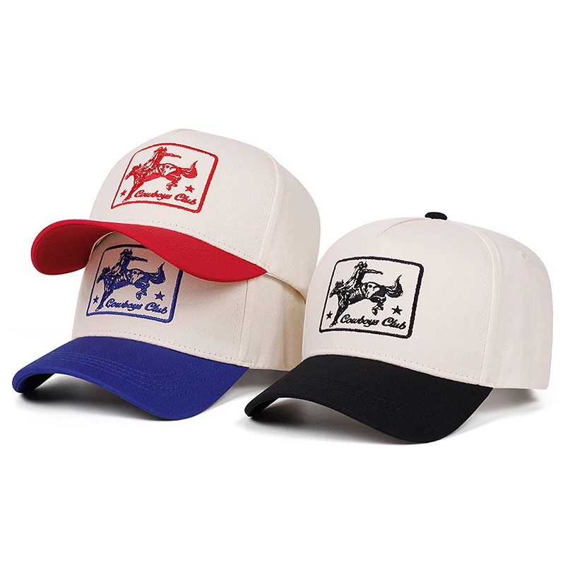 2026 Neue Baseballkappe Western Cowboy Bestickte Skateboard-Mütze Tägliche Pendler-Dekorationsmütze Sonnenschutzmütze Unisex Hip-Hop-Mütze