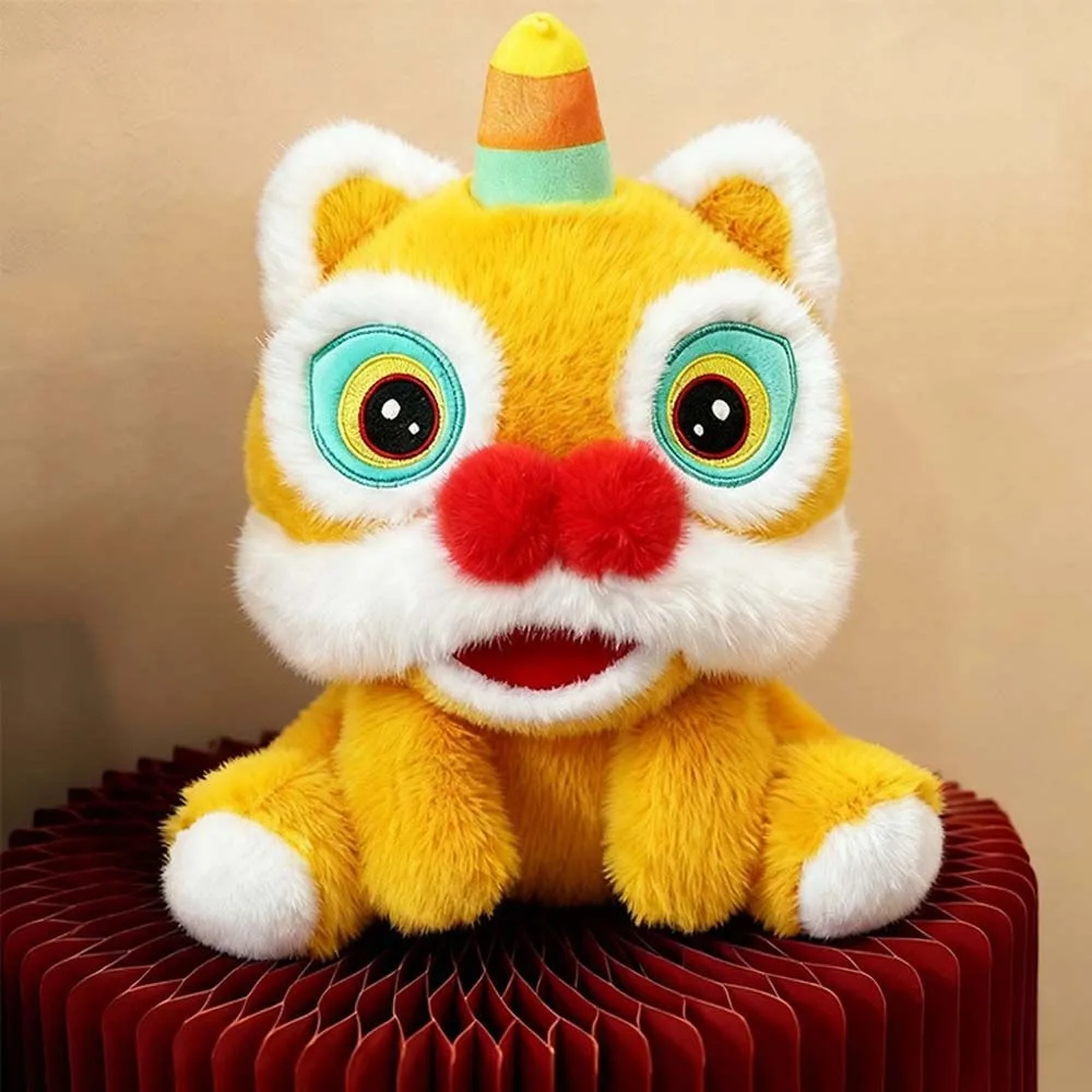 Premium Cotton Lion Dance Plush Vibrant Colors Exquisite Workmanship New Year Mascot Aesthetic Style Soft Texture