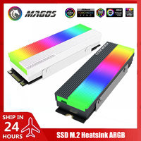 Blakc/White CoolMoon M.2 SSD 2280 ARGB Heasink M.2 Solid State Drive RGB Radiator Hard Drive Cooling Vest 5V M/B SYNC,