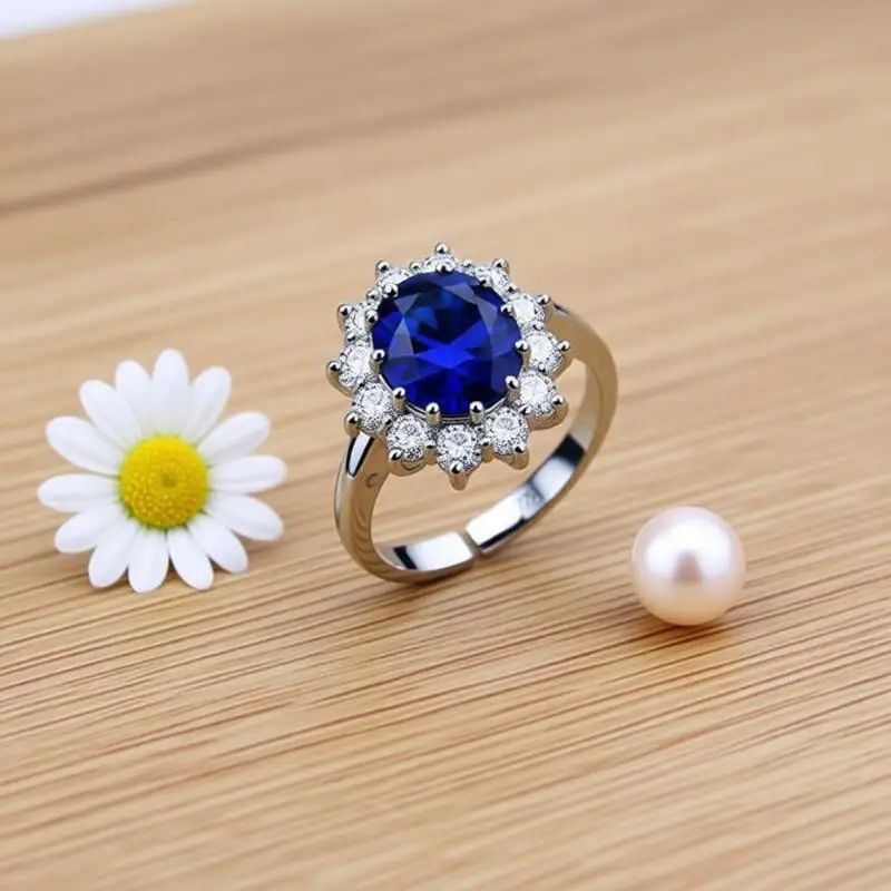Women's 925 Silver Crystal Zircon Ring