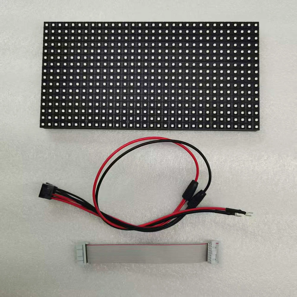 

Painel de led P8 Открытый SMD 64x32 RGB Светодиодный модуль дисплея 256x128 мм 1/4 сканирования Светодиодный экран HUB75