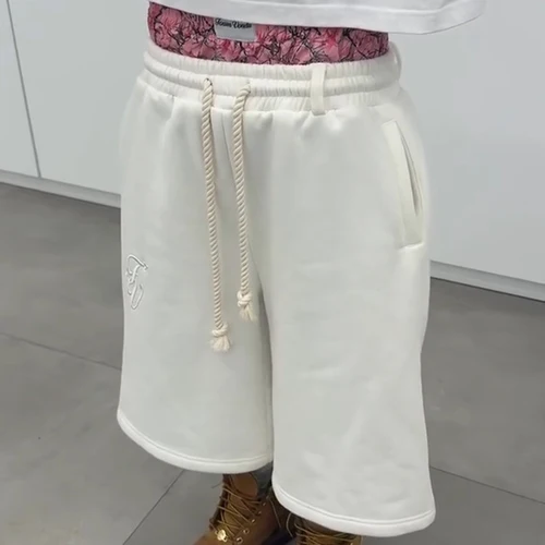 Imagen 1 del producto 2025 Nuevos pantalones cortos plegables de doble cintura creativos de moda para parejas simples e informales