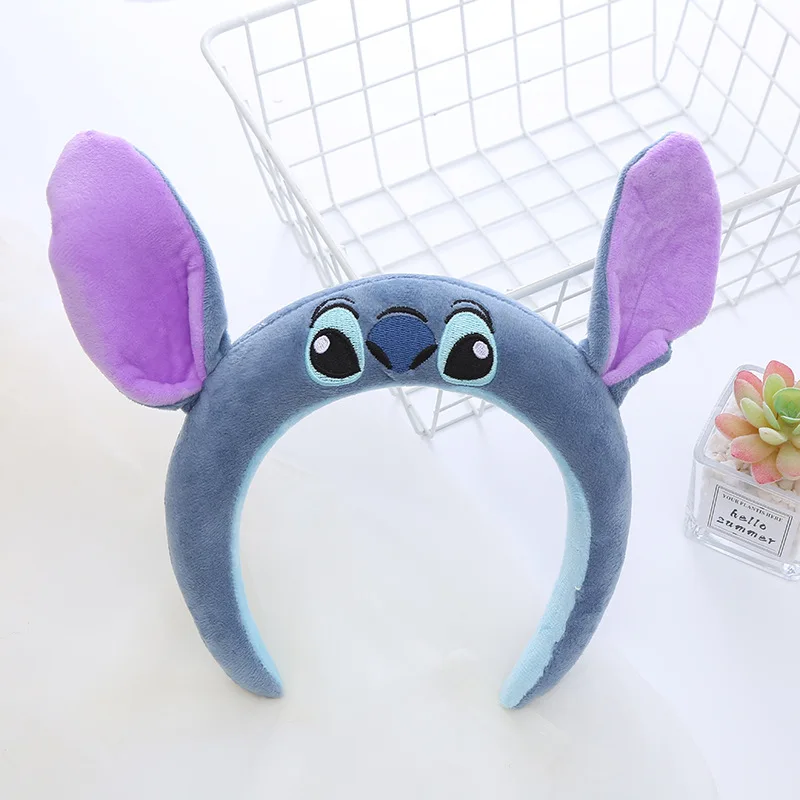 Lilo & Stitch Ears Headbands Kids Cute Stitch Hair Accessories Women Angel Hair Band Girls Disney Mickey Headwear Festival Gifts