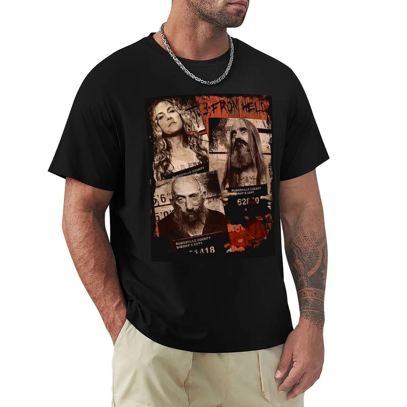 3 from hell art horror devil's rejects otis baby captain Spaulding T-Shirt Summer Holiday T-Shirt