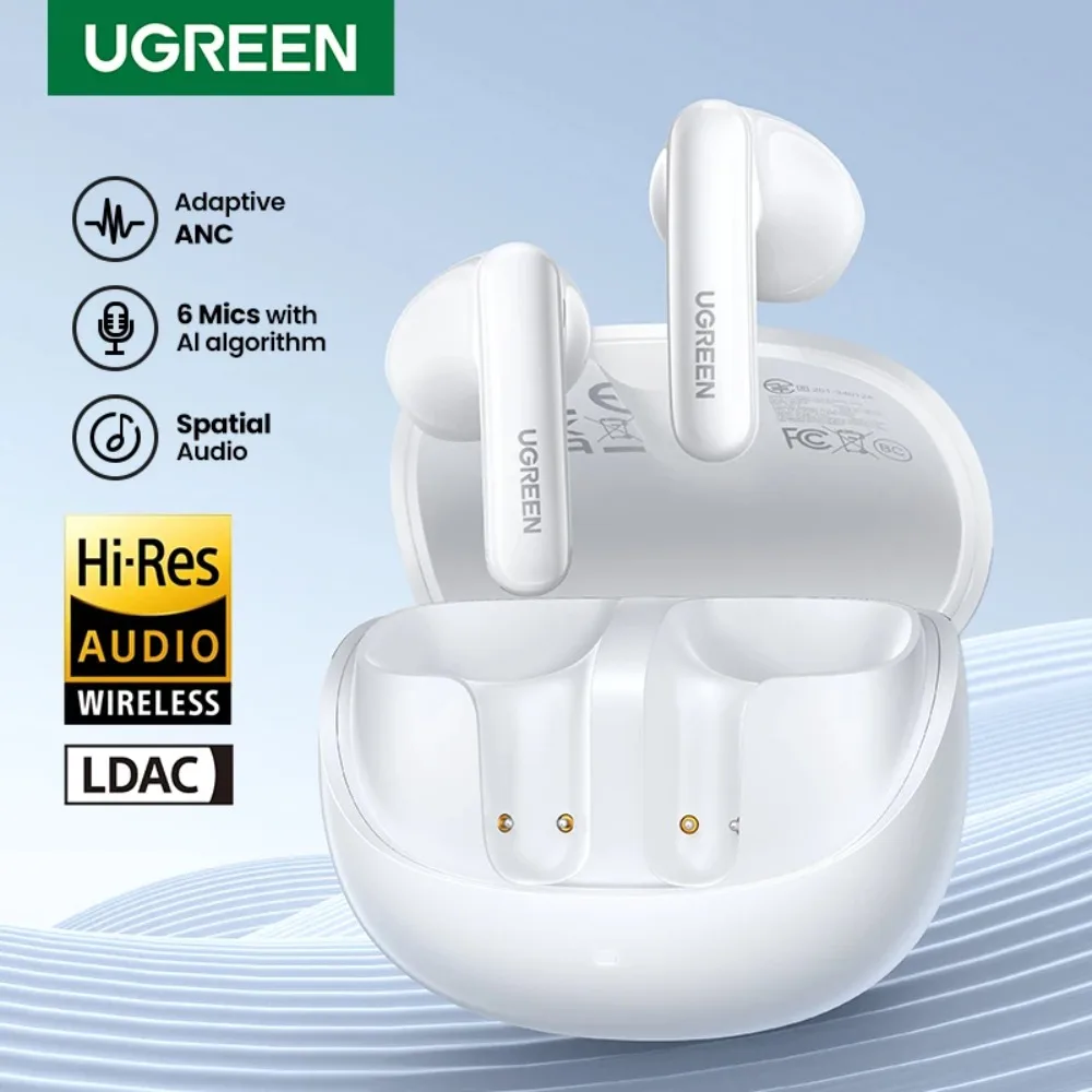 

UGREEN HiTune H6 Pro Bluetooth Wireless Earphone Adaptive Active Noise Cancelling Earbuds Hi-Res Audio In-Ear Gaming Accessories