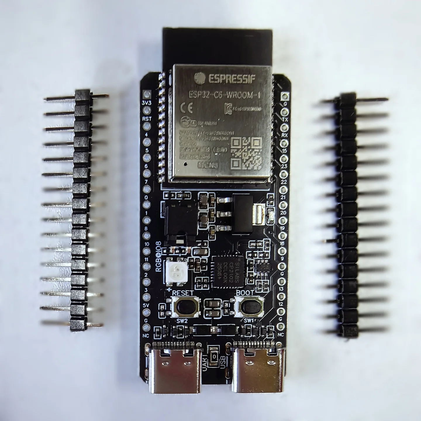 ESP32 C6 ESP32-C6-DevKitC-1 i ESP32-C6-DevKitC-1U 8MB ESP32-C6-WROOM-1 1U Moduł N8 USB dla CP2102 — zdjęcie produktu 3