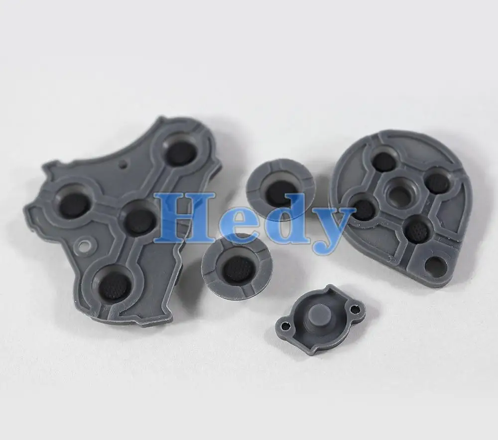 5 conjuntos de substituição para nintendo gamecube ngc controlador almofada de botão de silicone condutor