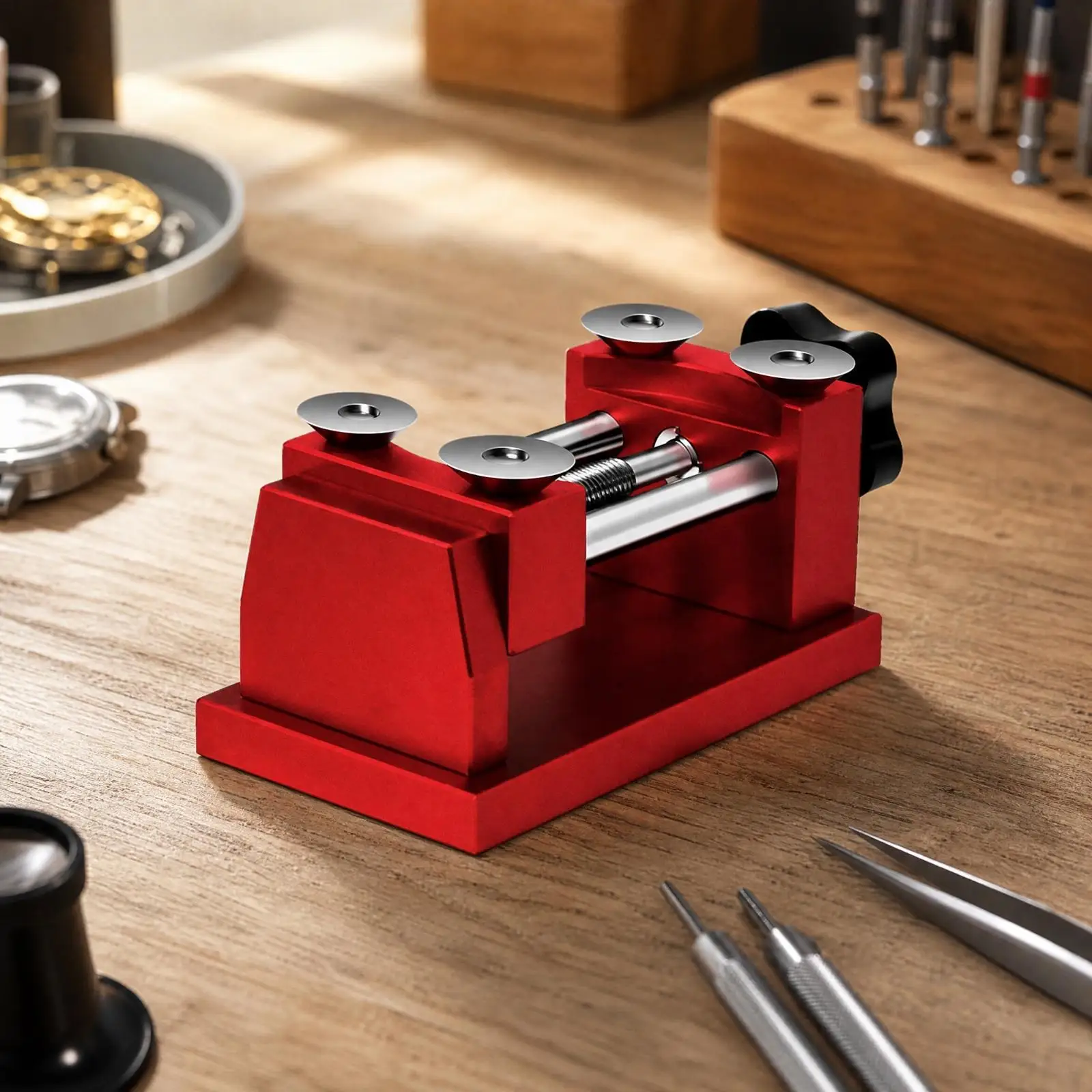 Watch Case Opening Tool with Adjustable Touch Pieces Watch Case Opener Portable