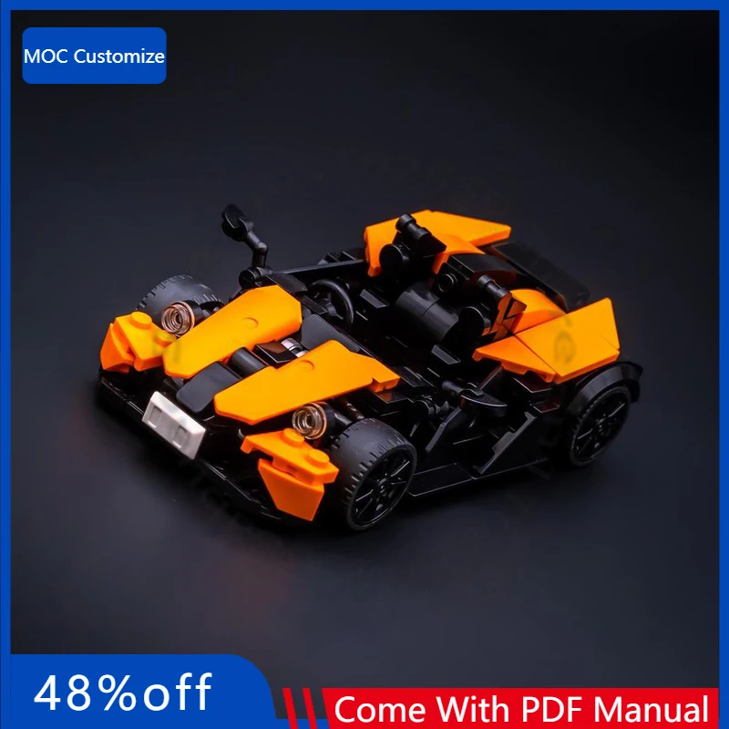 

254 детали: Скоростной гиперкар X-Bow MOC, модульный конструктор, развивающий творческий дизайн, простые технологии, DIY сборка, игрушка-подарок для детей