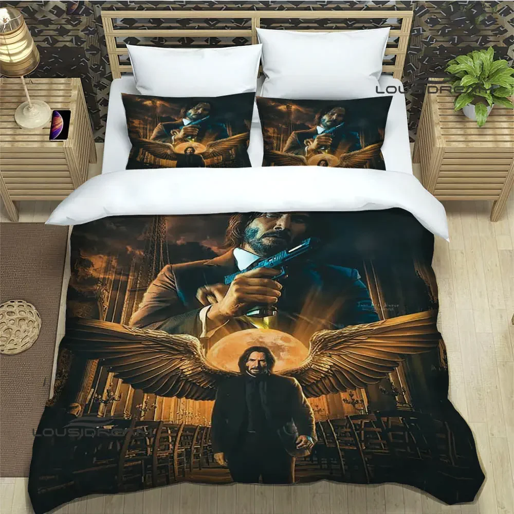 Movie John Wick printed Bedding Sets exquisite bed supplies set duvet cover bed comforter set bedding set luxury birthday gift