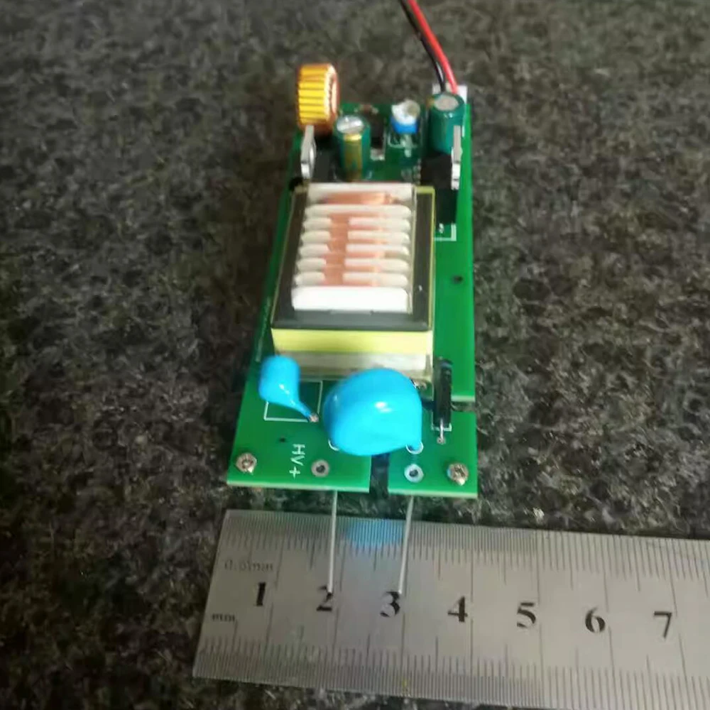 Imagem -03 - Inversor de Alta Tensão para Purificador de ar Gerador de Íon Potência Ajustável Pulso Descarga do Arco Inflamado dc 9v12v a 3kv20kv