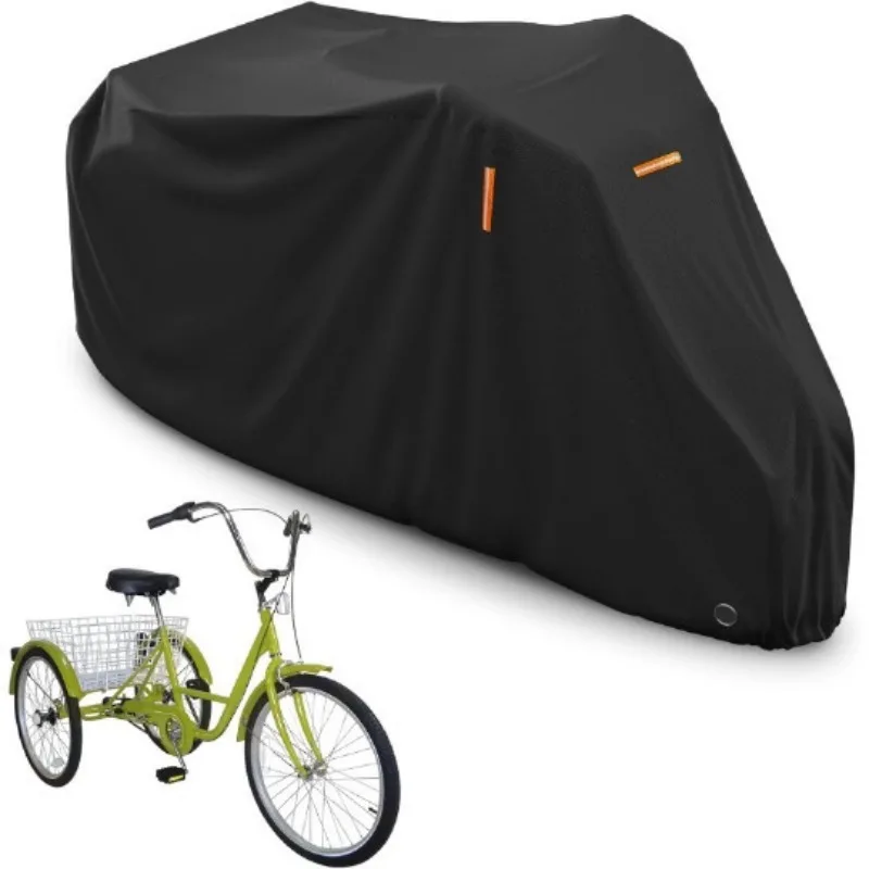 Dreirad-Abdeckung Wasserdichtes Oxford PU 190T/210D/420D, Sonnen- und Regenschutz mit Lastbox-Schutz & Elastischen Gurten für Dreiräder