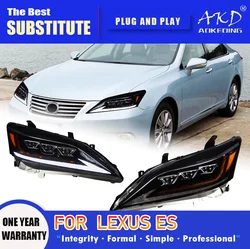 AKD Head Lamp for Lexus ES LED Headlight 2006-2012 Headlights ES240 ES300 DRL Turn Signal High Beam Angel Eye Projector Lens